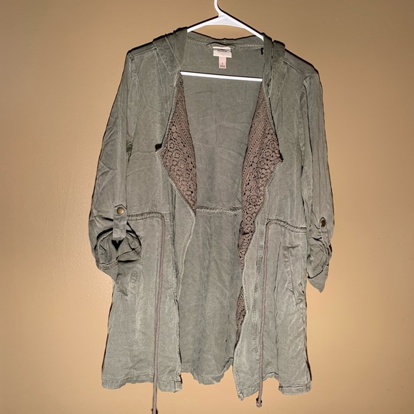 Knox Rose Jackets & Blazers - Knox Rose Distressed Cargo Jacket